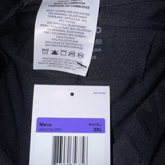 Nike Pro NBA Team Player Issue Hyperstrong Padded 3/4 Tights Mens 3XL AA0756-010 - Picture 8 of 8